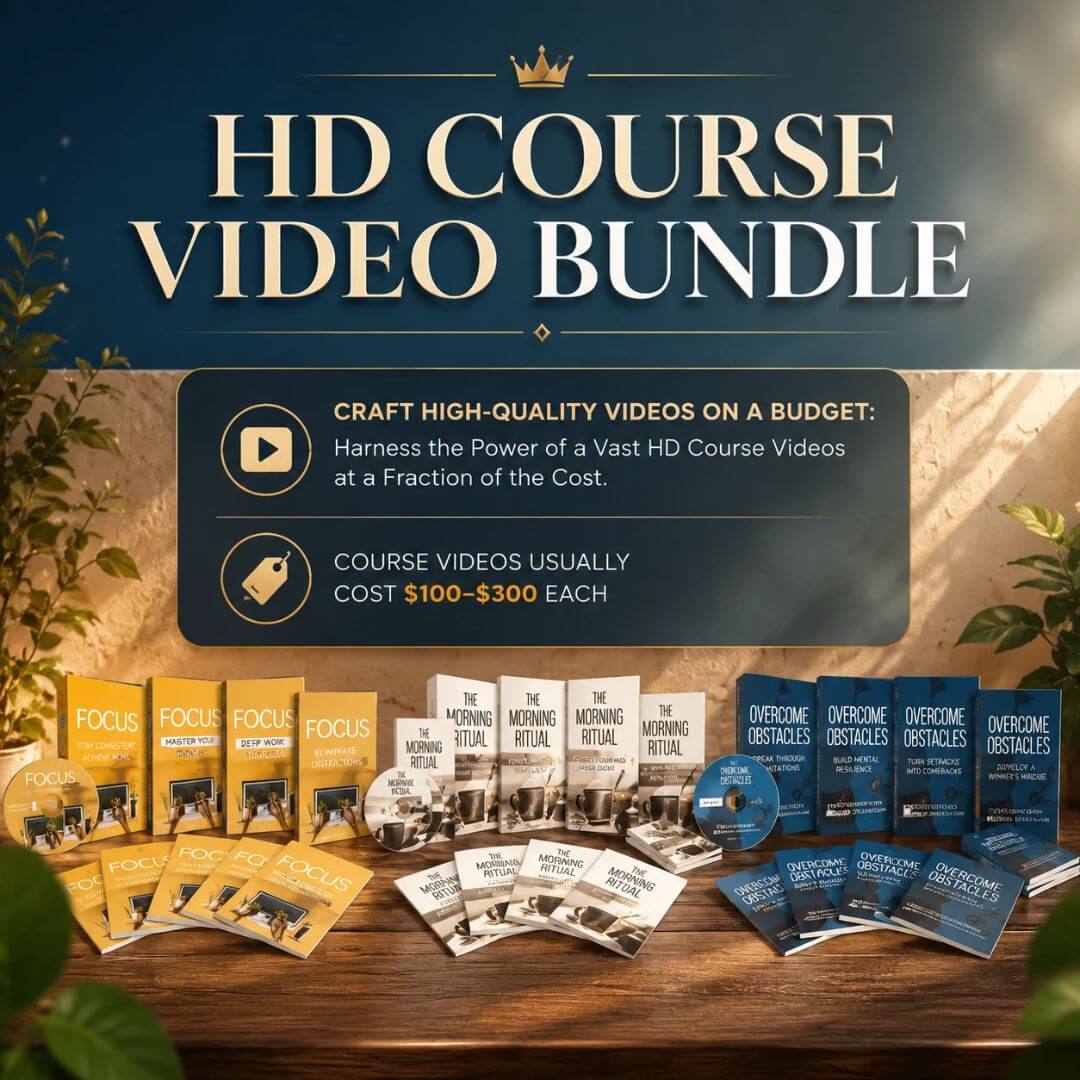 135 Video Courses & with Resell Rights