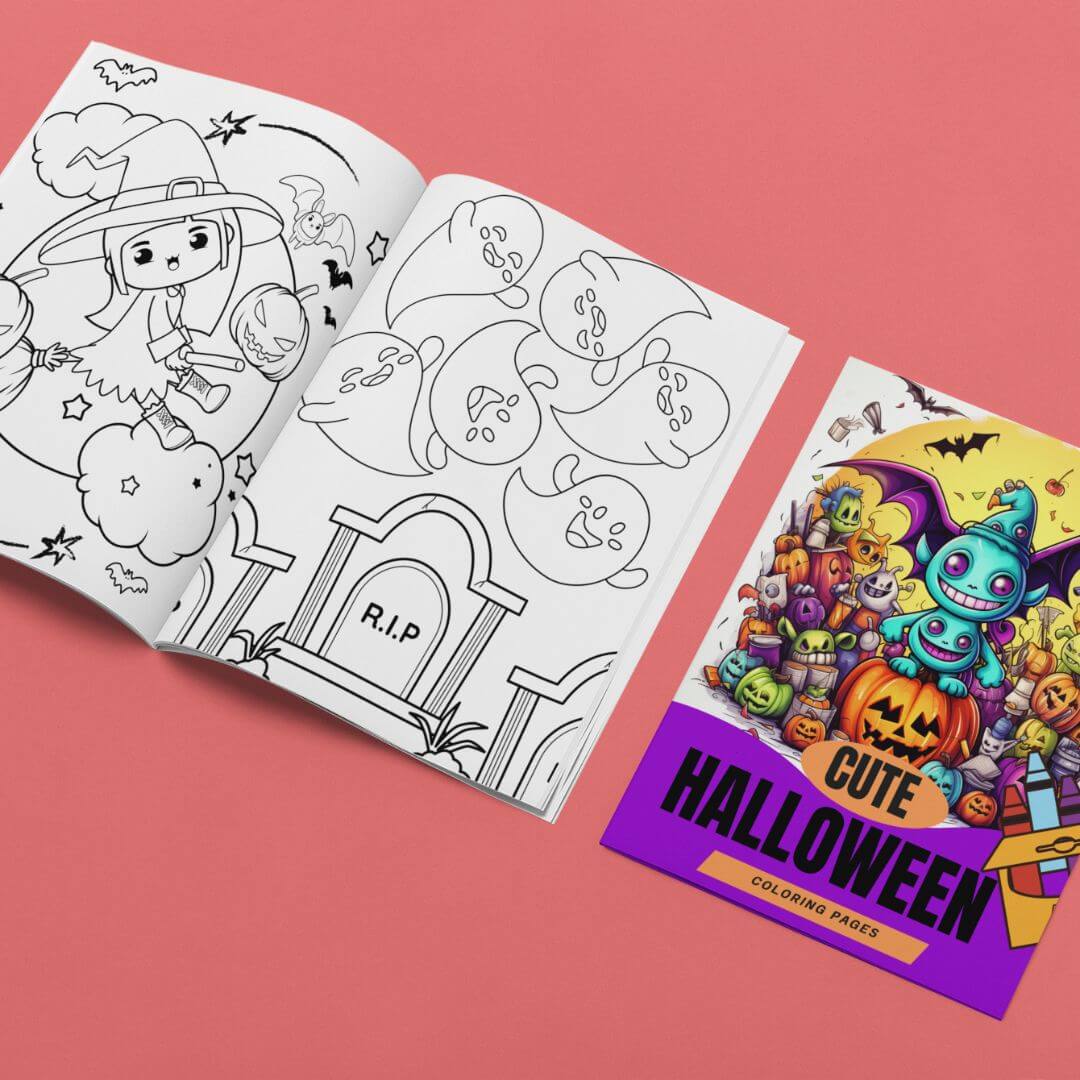 200 Pages PLR Halloween Coloring pages | With Resell Rights