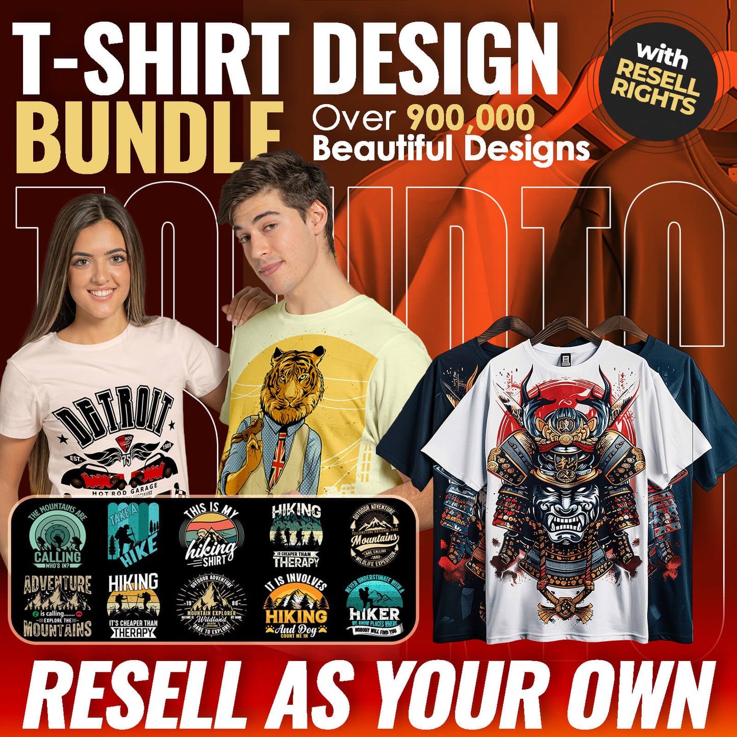 900,000 T-Shirt Designs (with Resell Rights!)