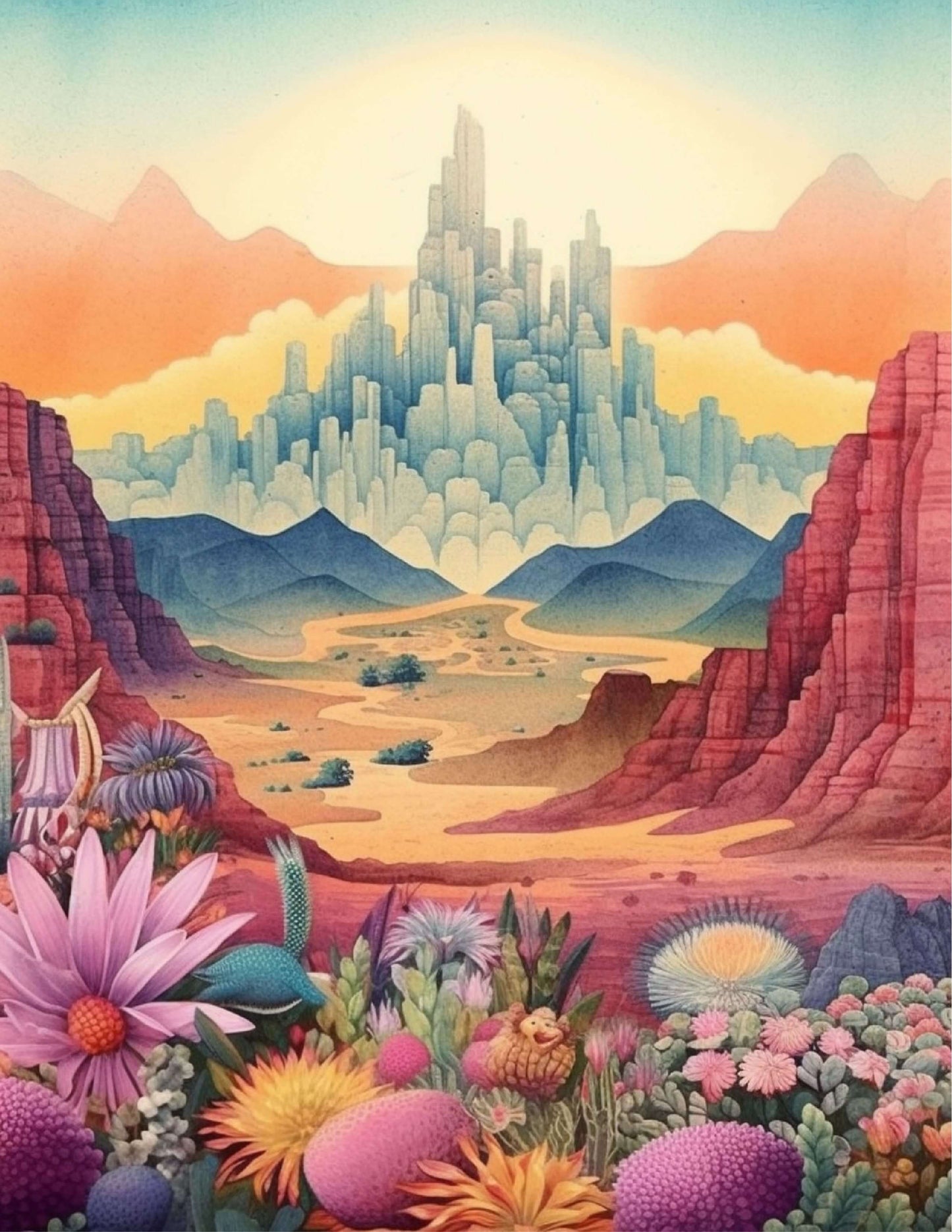 🌄 200 Eye-Catching Landscape Coloring Book & Stunning Covers with Resell Rights