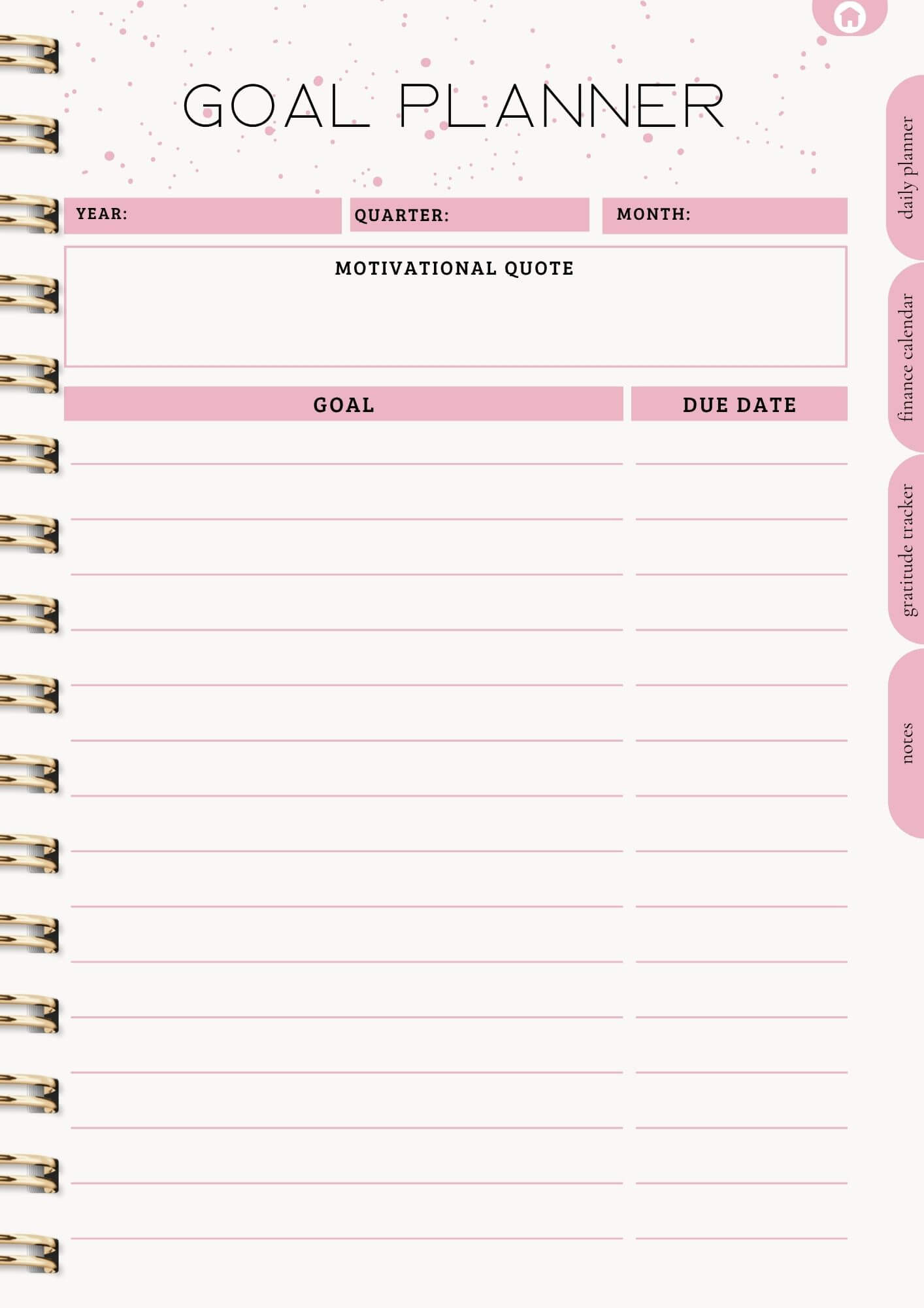 That Girl Planner: Digital & Printable Planner | Variety Of Planners & Trackers (With Resell Rights)