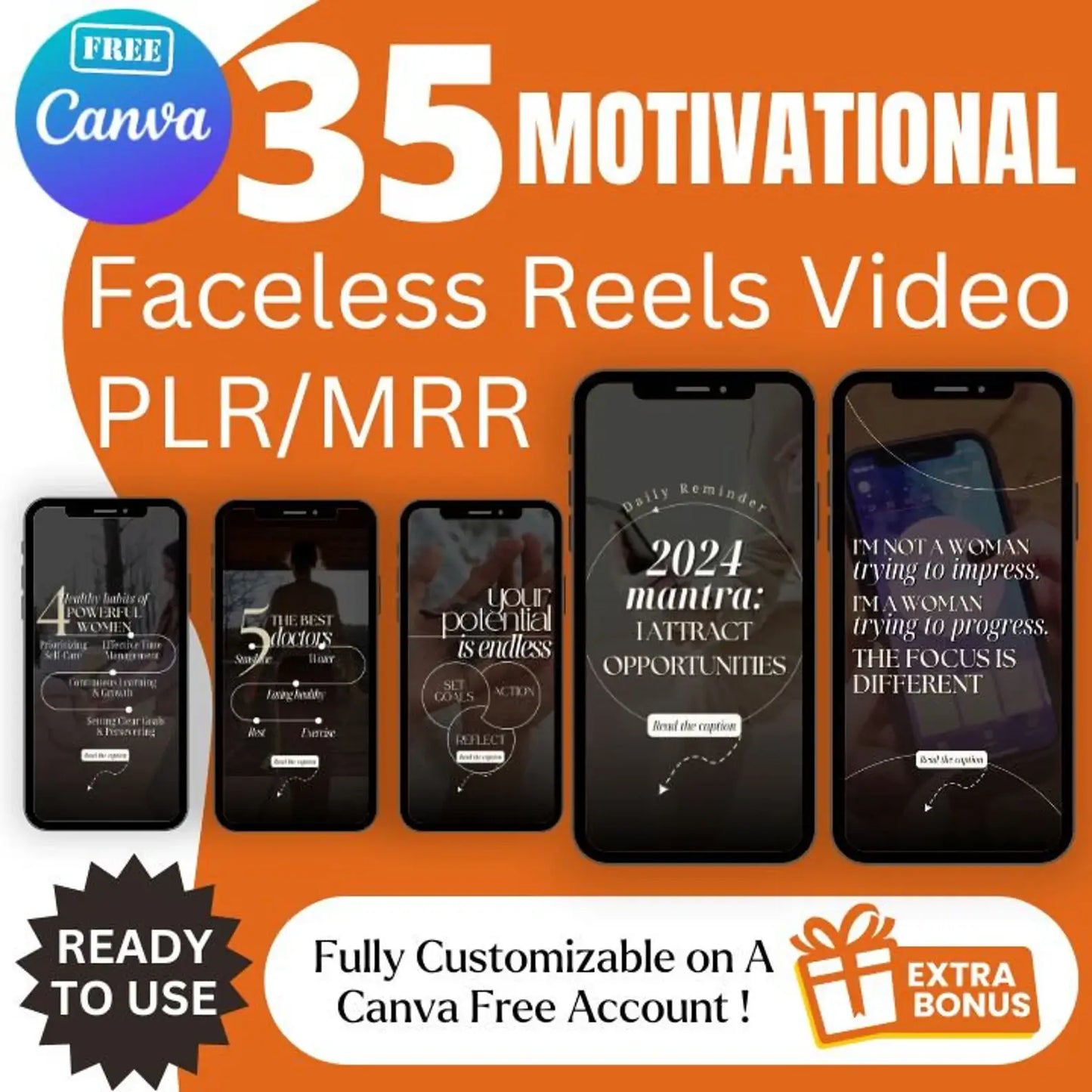 340 Faceless Reels video with Resell Rights