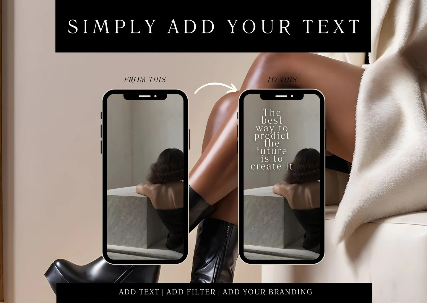 65+ Melanin Faceless Photos for Black Women | PLR + MRR Bundle