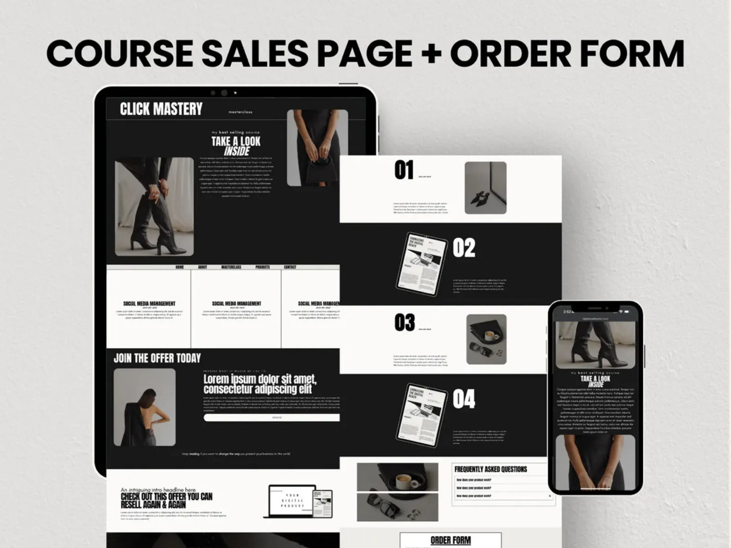 8 Premium One-Click Import Readymade Websites/Funnels