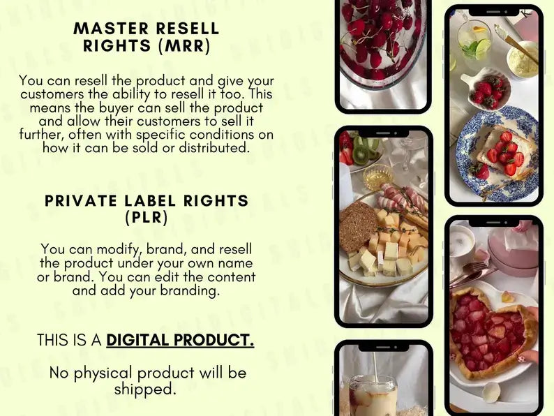 950 Food Reels for Social Media | with Resell Rights | Instagram| TikTok| Facebook