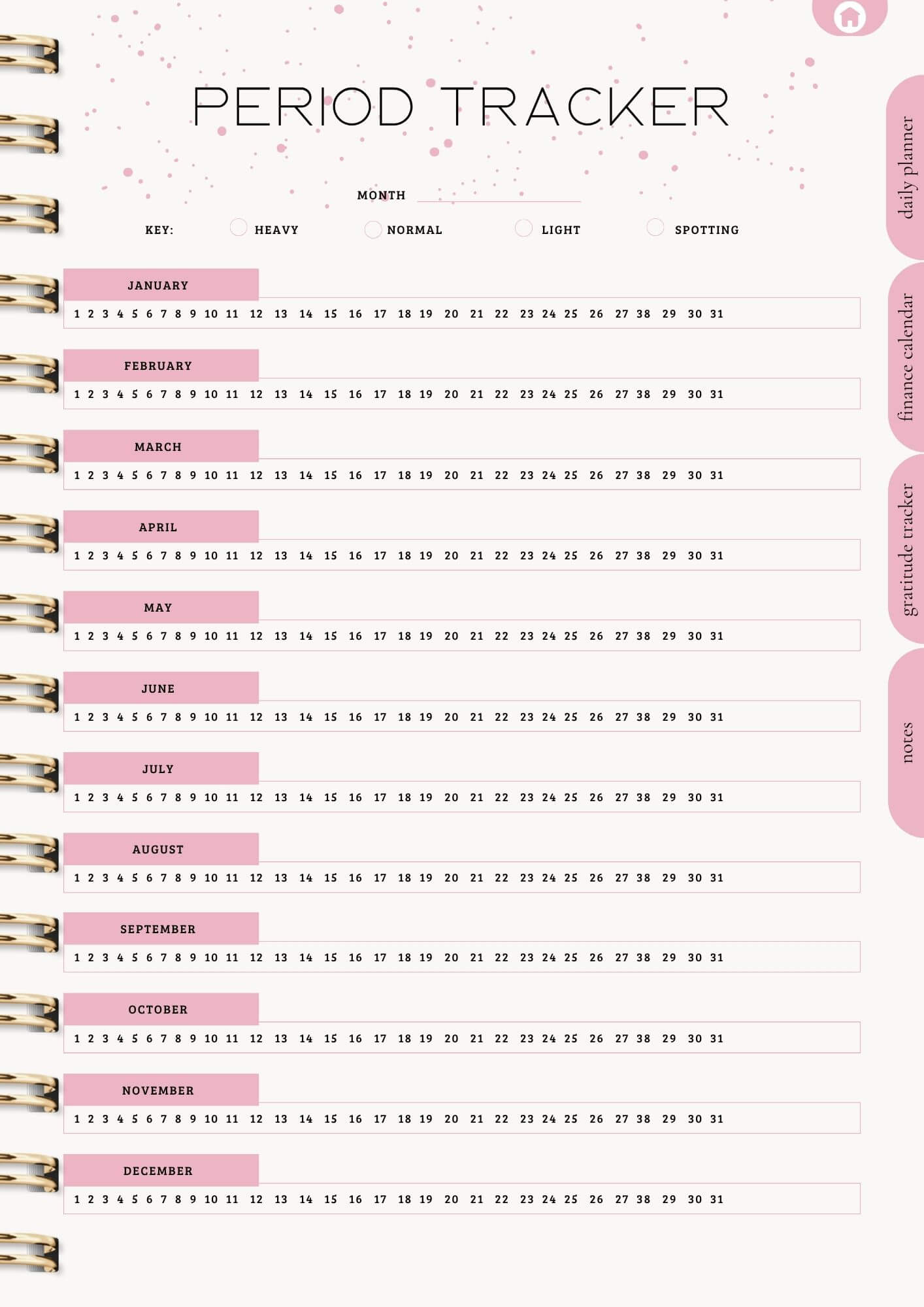 That Girl Planner: Digital & Printable Planner | Variety Of Planners & Trackers (With Resell Rights)