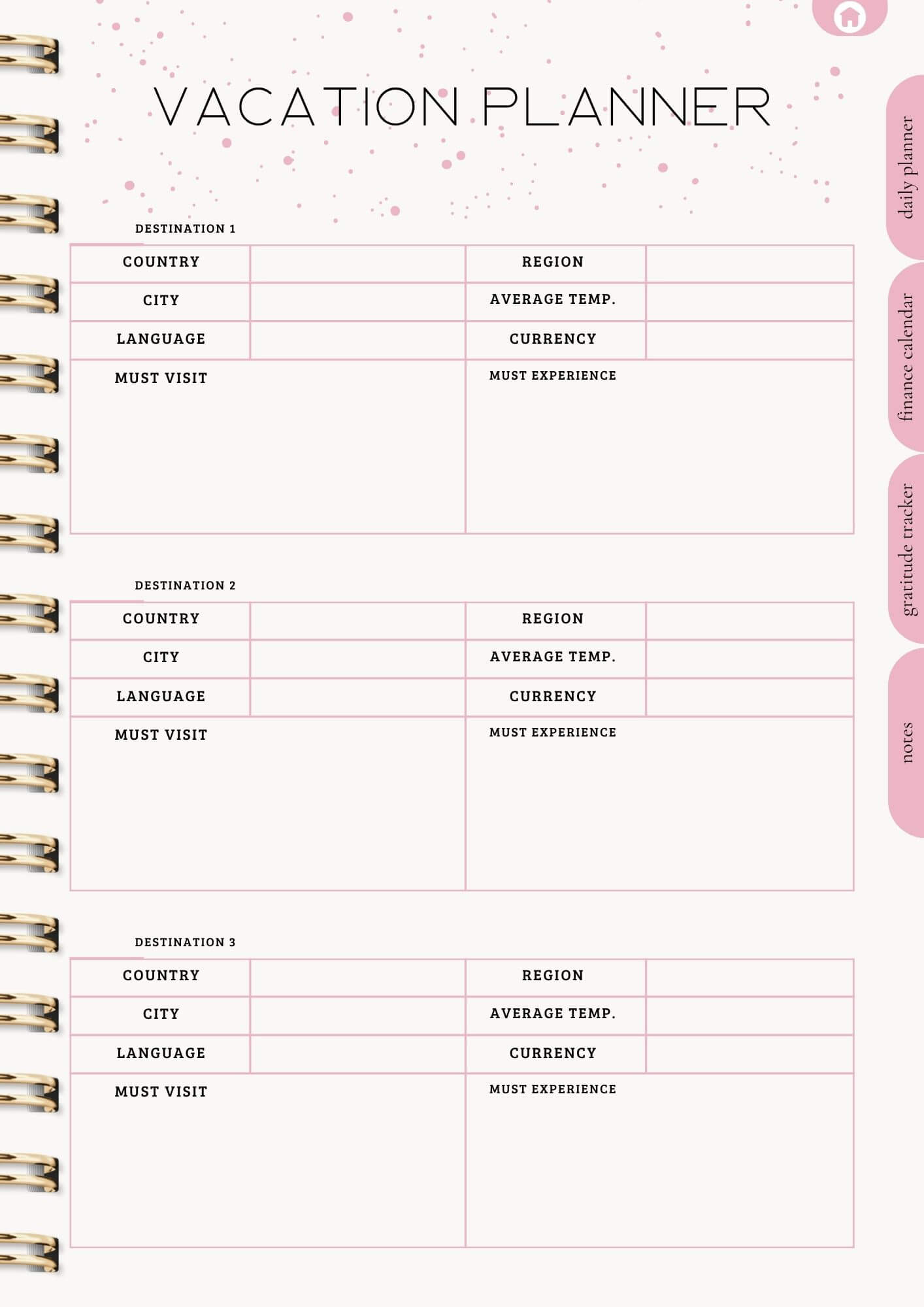 That Girl Planner: Digital & Printable Planner | Variety Of Planners & Trackers (With Resell Rights)