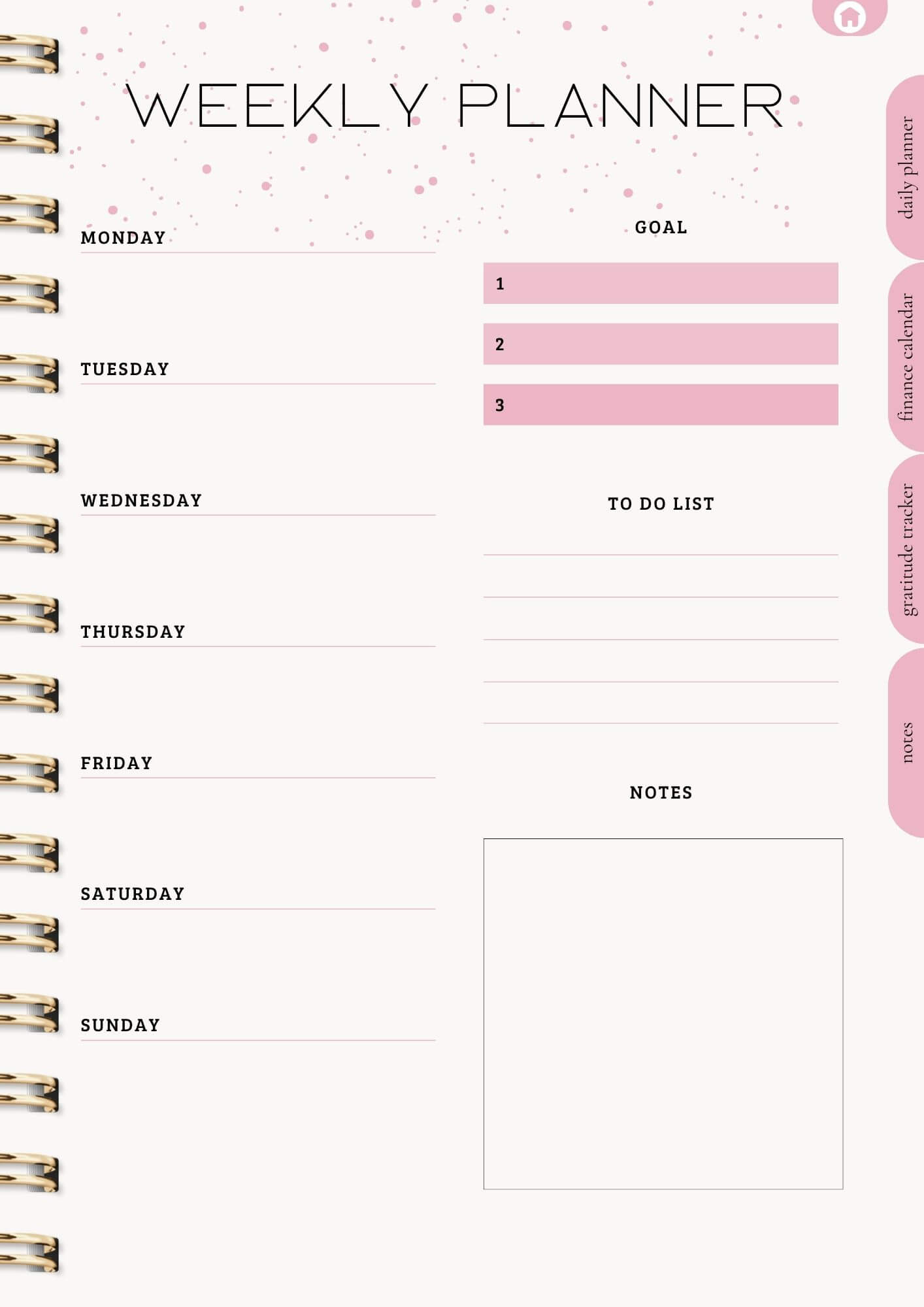 That Girl Planner: Digital & Printable Planner | Variety Of Planners & Trackers (With Resell Rights)