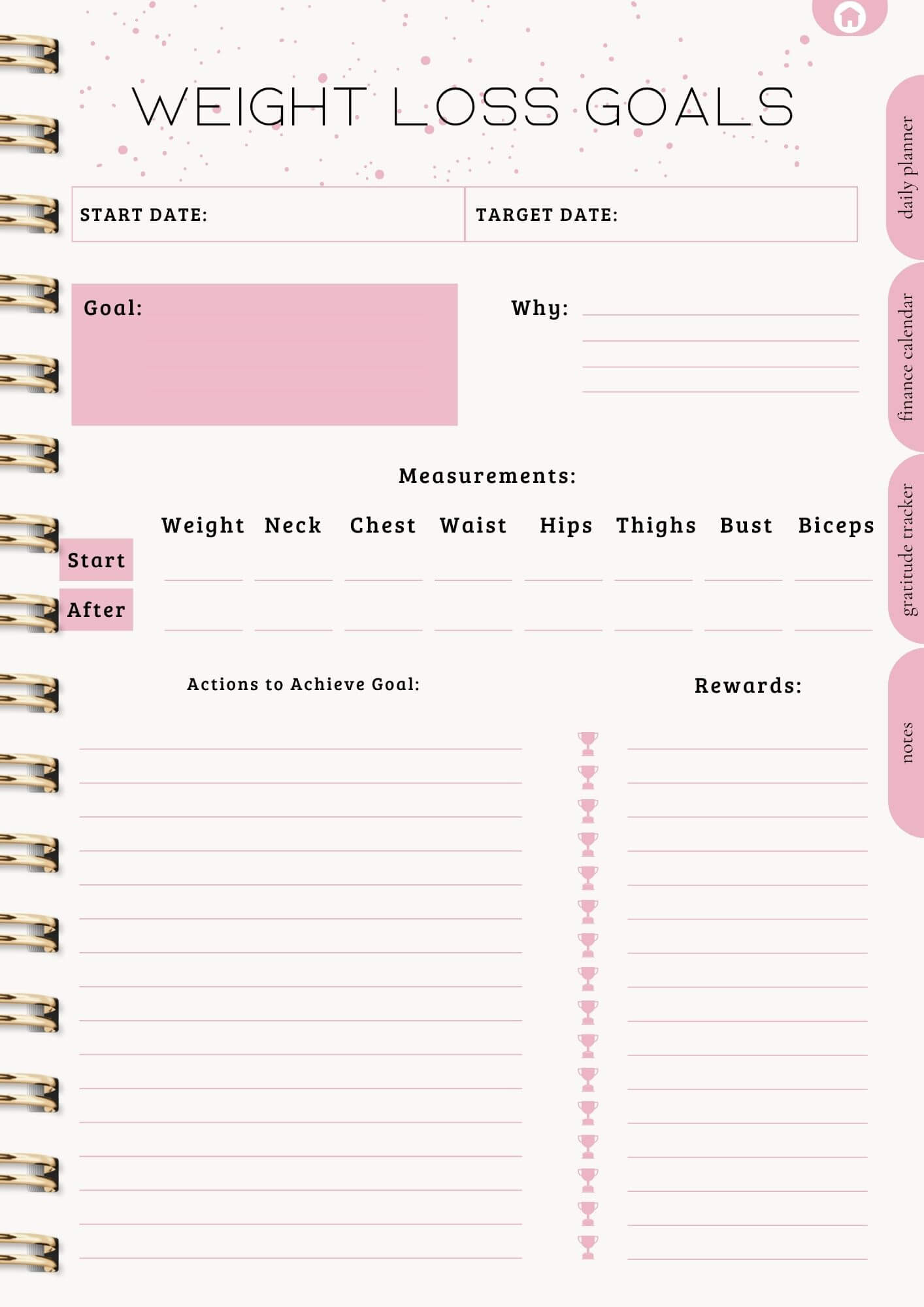 That Girl Planner: Digital & Printable Planner | Variety Of Planners & Trackers (With Resell Rights)