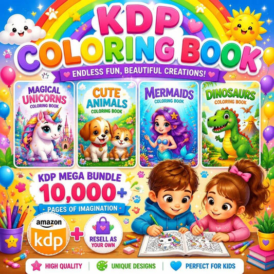 10,000+ Pages PLR Coloring Books | With Resell Rights