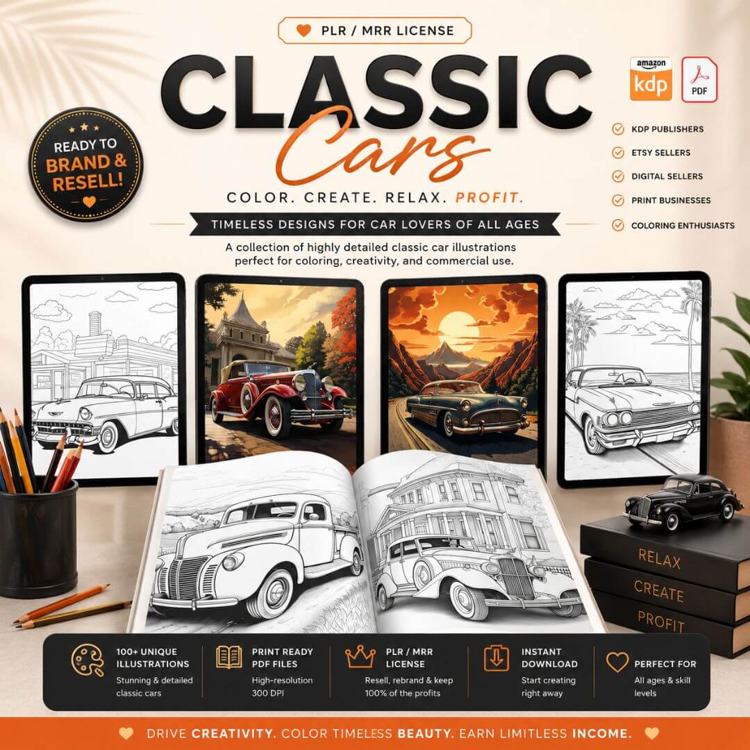 10,000+ PLR Kids Content Vault™ — Coloring Books With Resell Rights