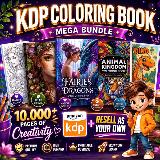 10,000+ Pages PLR Coloring Books | With Resell Rights