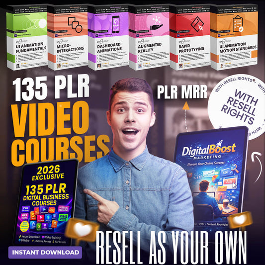 135 Self-Help Courses With Resell Rights (Master Resell Rights)