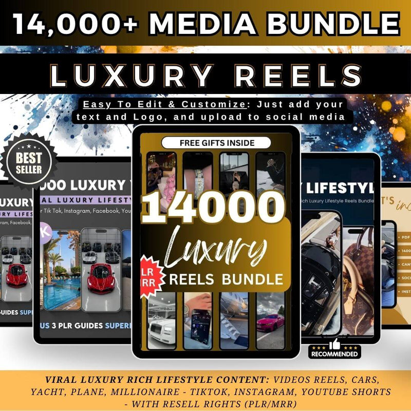 14,000+ Luxury Lifestyle Content (PLR/MRR)