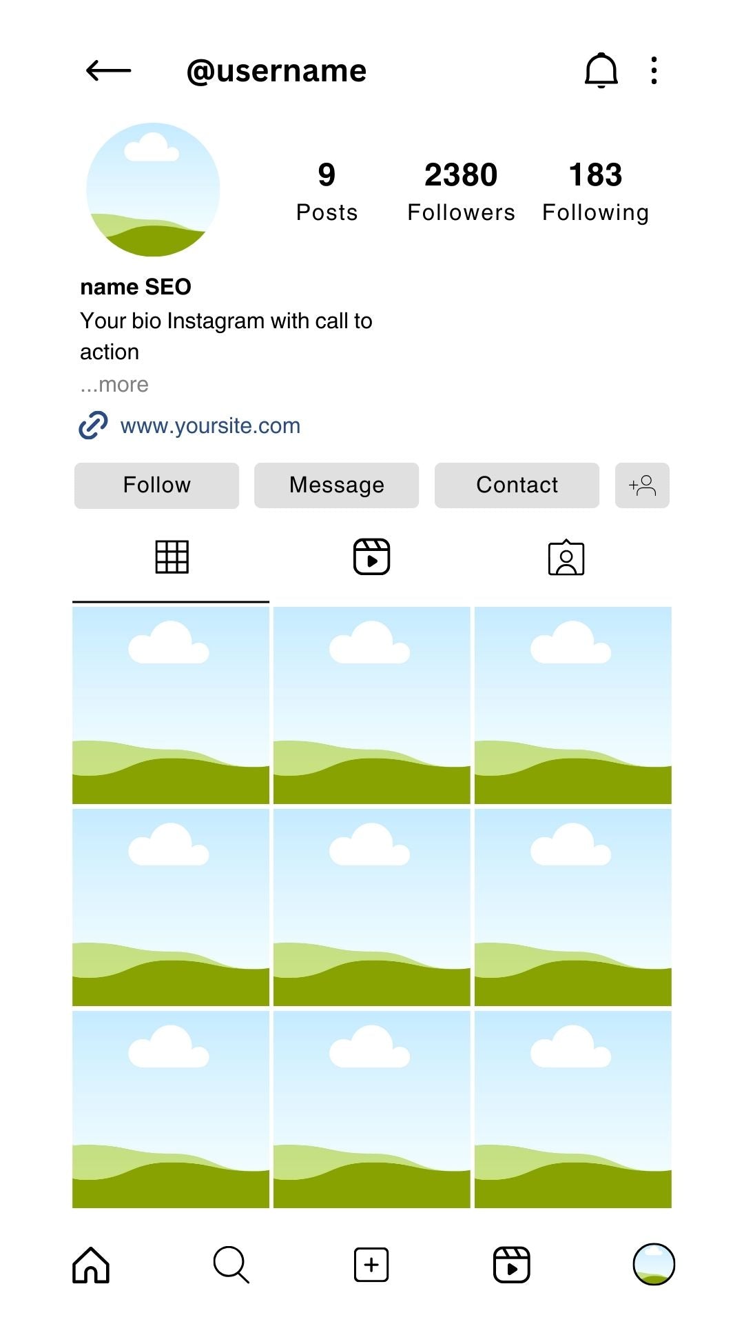 Instagram Template Kit with Resell Rights