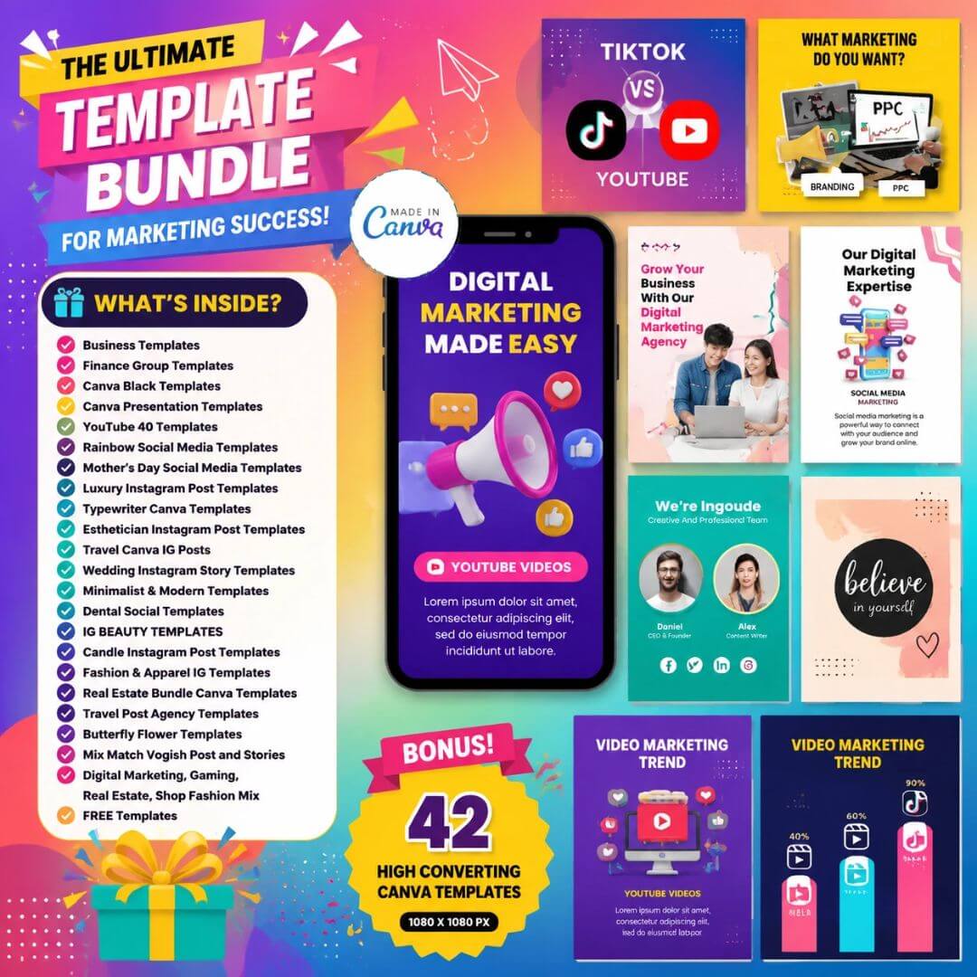 2250+ Editable Social Media Templates | Boost Engagement & Grow Your Brand for the Next 5+ Years