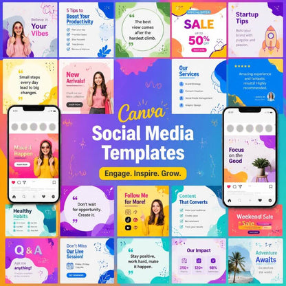2250+ Editable Social Media Templates | Boost Engagement & Grow Your Brand for the Next 5+ Years