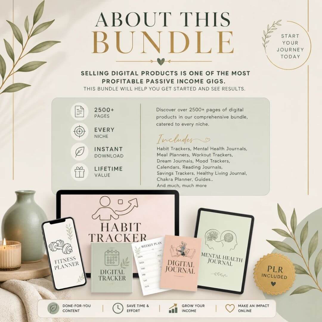 2500+ Pages, Planners, Journals, & Templates With Resell Rights