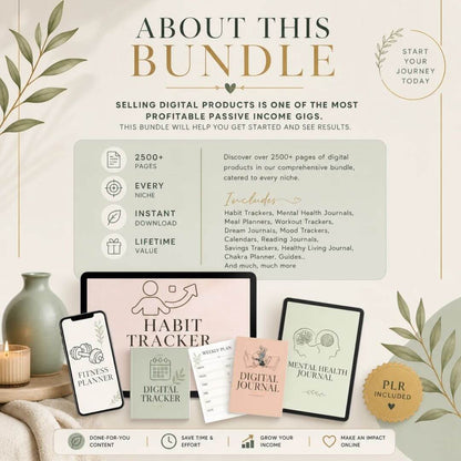 2500+ Pages, Planners, Journals, & Templates With Resell Rights