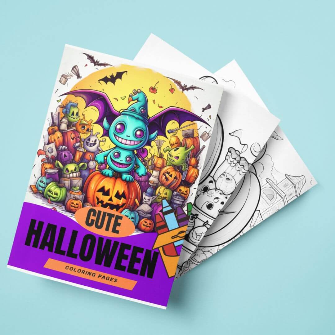 200 Pages PLR Halloween Coloring pages | With Resell Rights