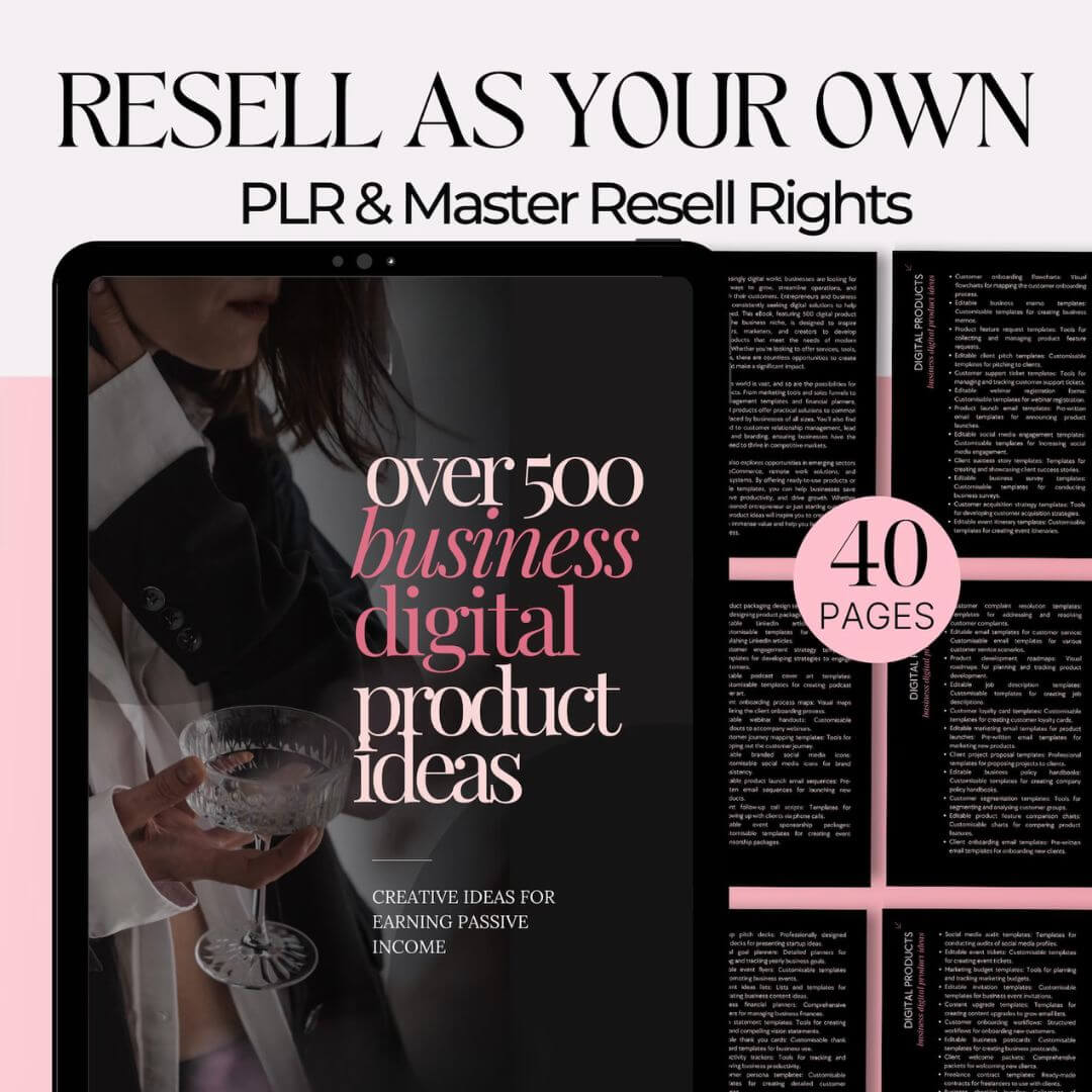 500+ Proven Digital Product Ideas