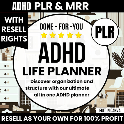 All in One ADHD Digital Planner for Goodnotes, iPad & Phone + Bonus ADHD Notion Template