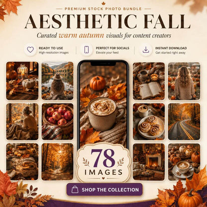 78 Warm & Cozy Autumn Images for Your Content