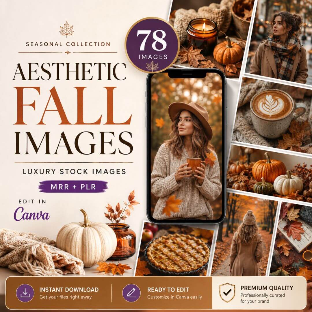 78 Warm & Cozy Autumn Images for Your Content