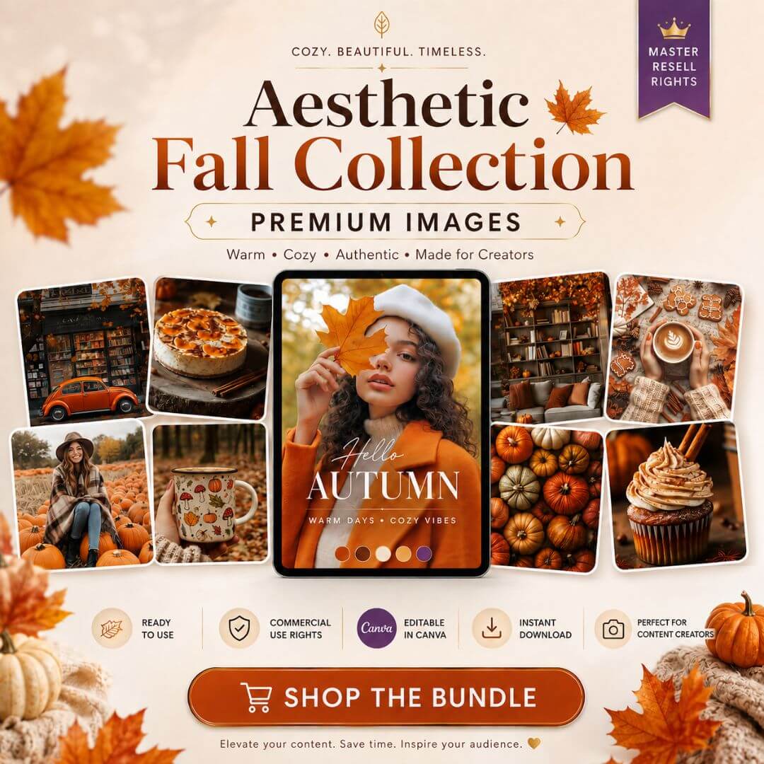78 Warm & Cozy Autumn Images for Your Content
