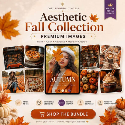78 Warm & Cozy Autumn Images for Your Content
