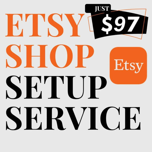 Etsy Digital Store Setup (Preloaded With 5 Best-Selling Digital Products)