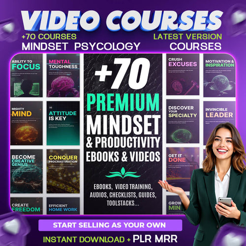 70+ Mindset Video Courses With Resell Rights