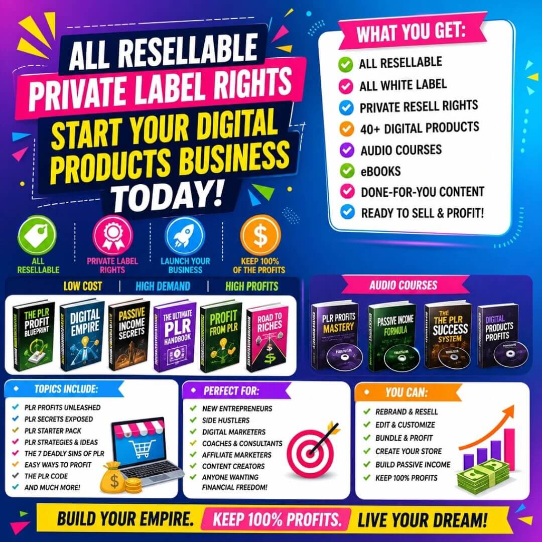 Learn How to Resell Digital with PLR & MRR | Reseller Super Pack