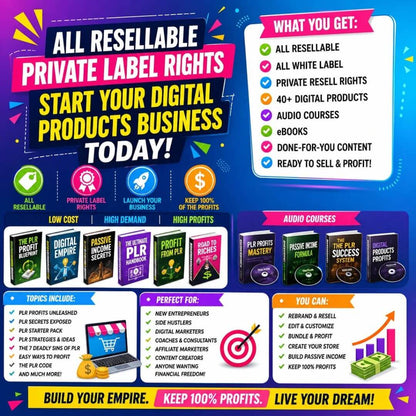 Learn How to Resell Digital with PLR & MRR | Reseller Super Pack