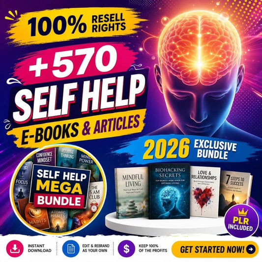 570+ Self-Help PLR eBooks with Resell Rights