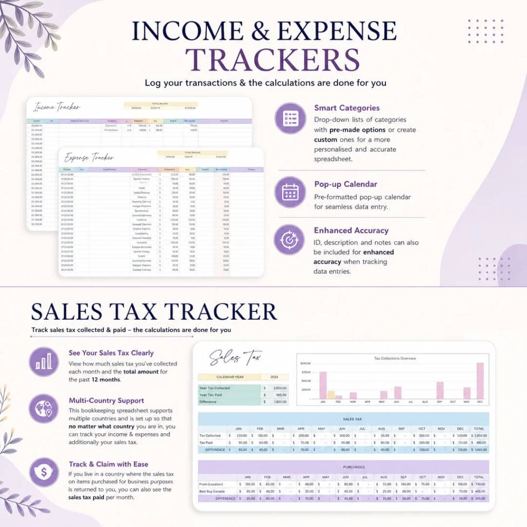Bookkeeping Spreadsheets with Resell Rights Included