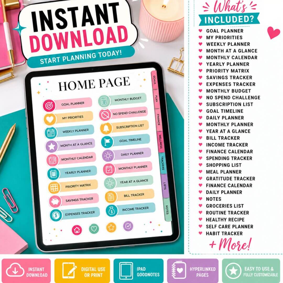 That Girl Planner | Digital & Printable Versions | With Resell Rights