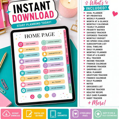 That Girl Planner | Digital & Printable Versions | With Resell Rights