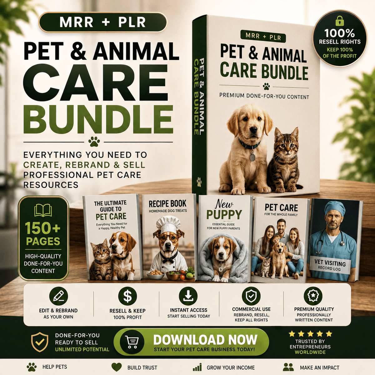 PLR Pet Care Bundle with Resell Rights