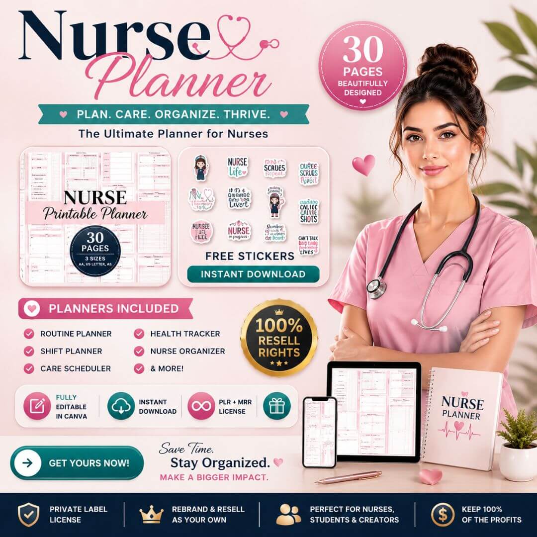 Student Nurse Planner Bundle with Resell Rights