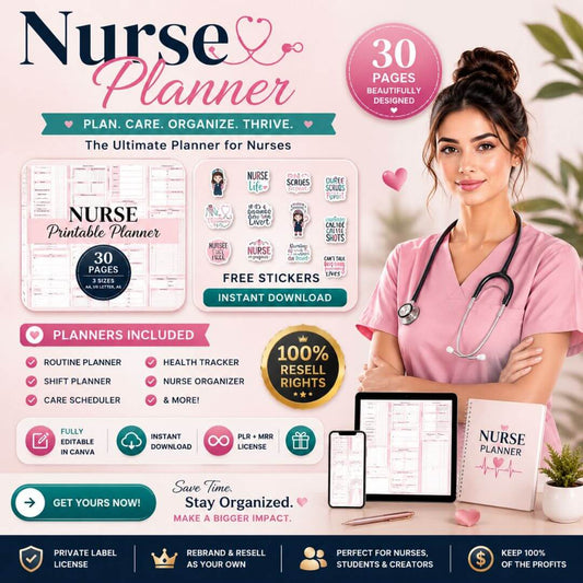 Student Nurse Planner Bundle with Resell Rights
