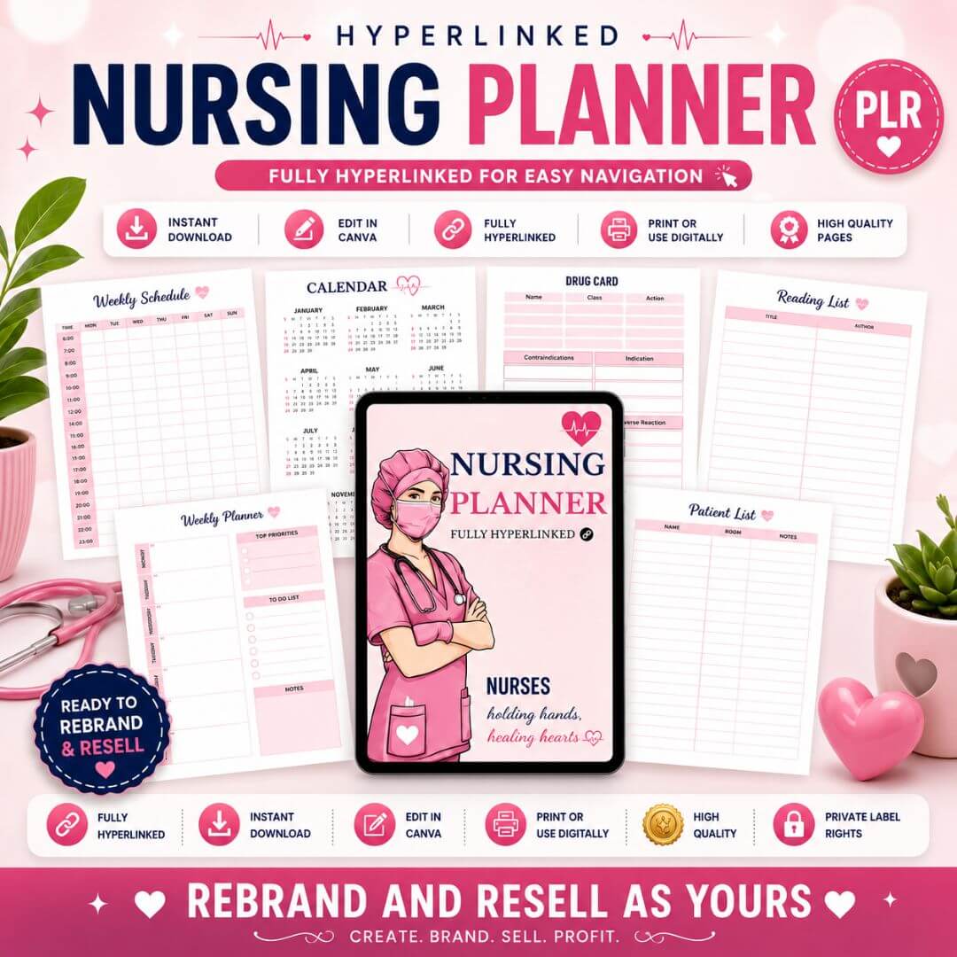 Student Nurse Planner Bundle with Resell Rights
