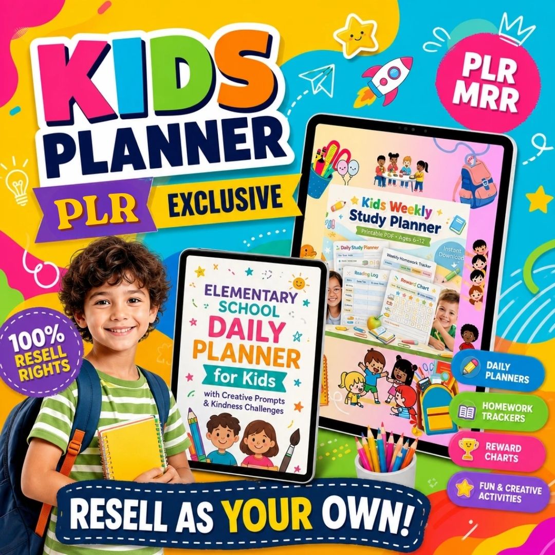 Kids Reading Planner, Journal & eBook | with Resell Rights