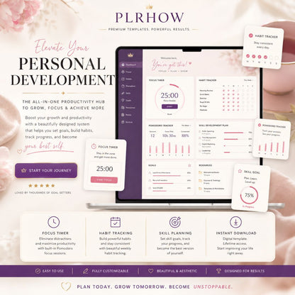 Pink Student Notion Planner | Aesthetic Academic Dashboard | Study Organizer