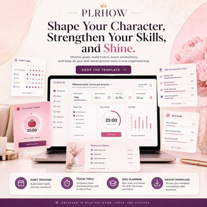 Pink Student Notion Planner | Aesthetic Academic Dashboard | Study Organizer