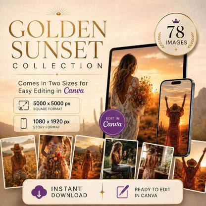 Golden Sunset Stock Photos | 78 Warm Aesthetic Images | PLR & MRR