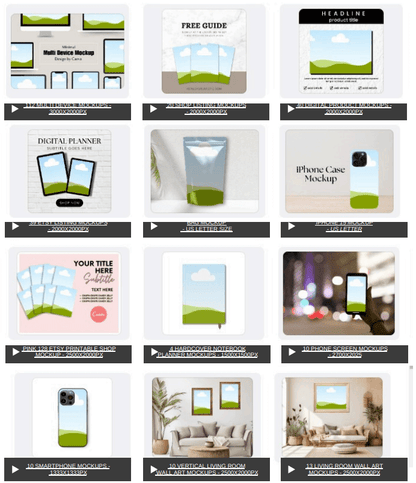 1,400 Editable Mockup Templates for Your Digital Products