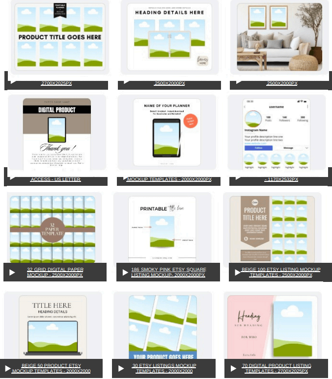 1,400 Editable Mockup Templates for Your Digital Products