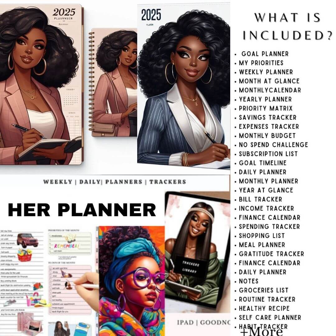 That Girl Planner: Digital & Printable Planner | Variety Of Planners & Trackers (With Resell Rights)