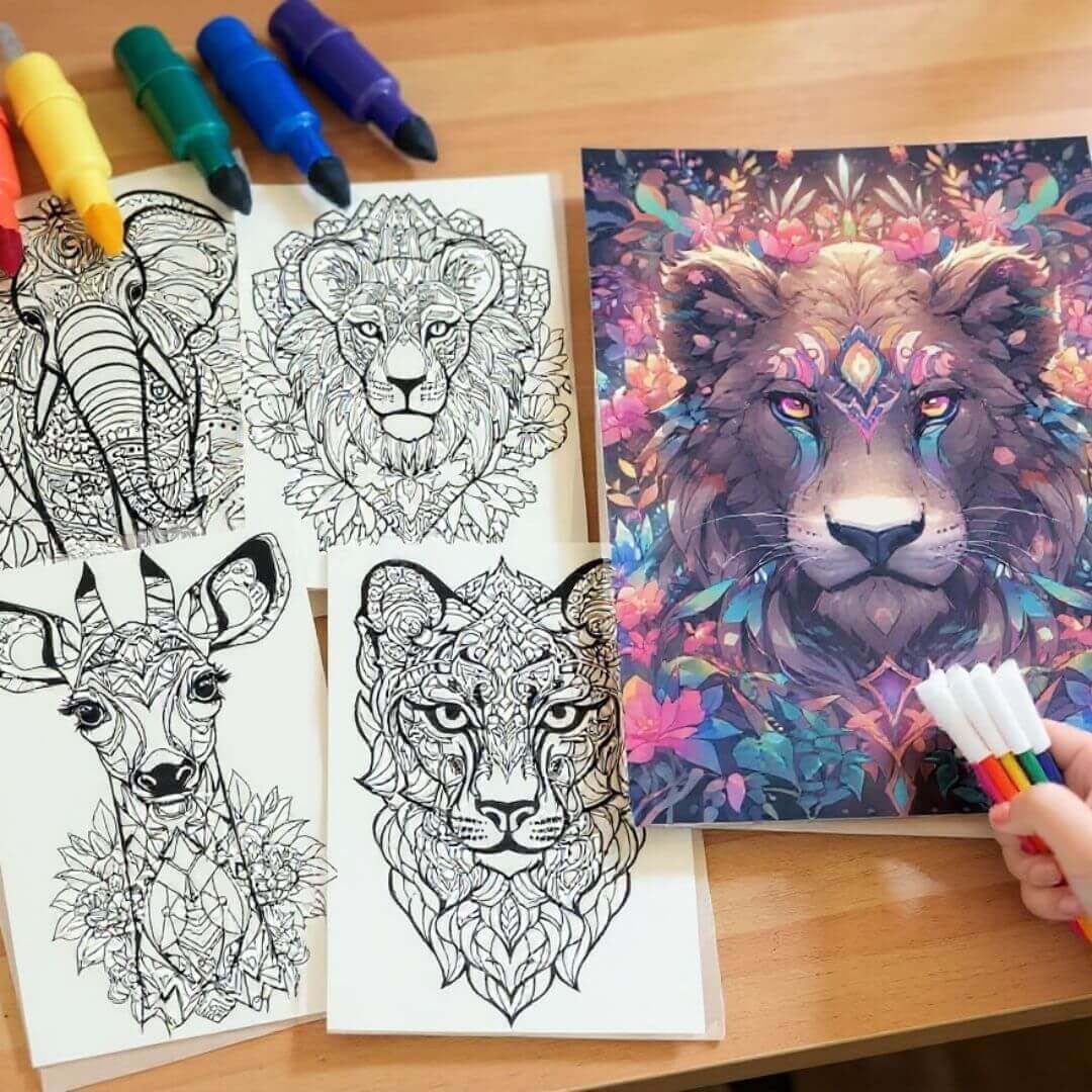 🐾 50 Animal Mandala with Resell Rights (with Resell Rights)